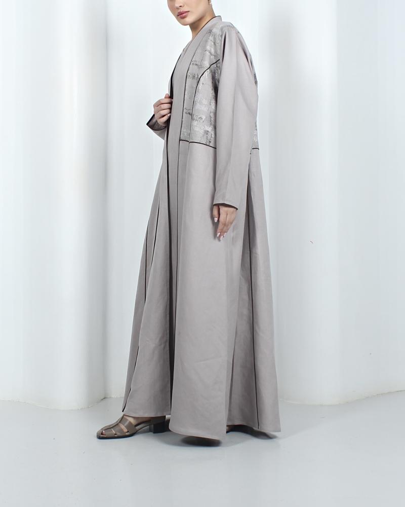 [EM7] - عباية لينن رمادي
