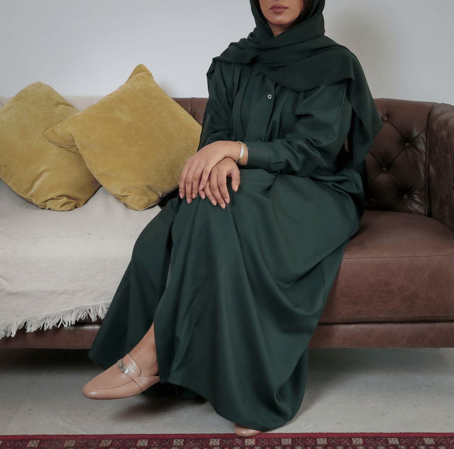 [BT12] - عباية كريب زيتي