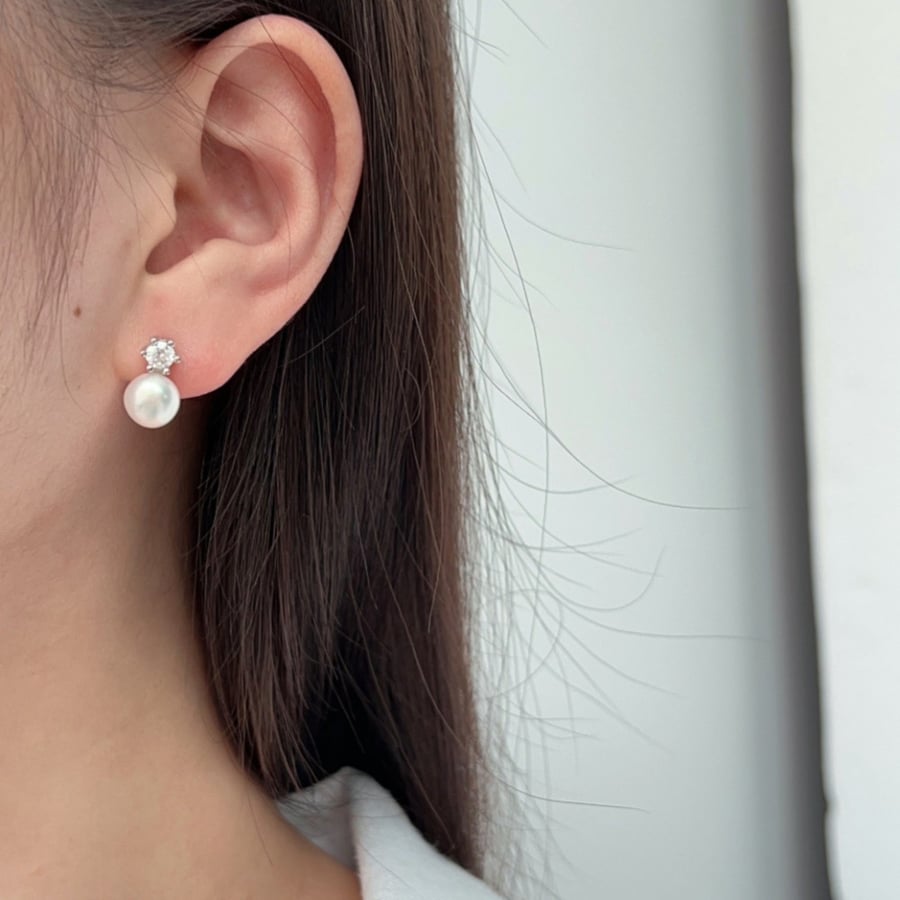 Pearl earrings