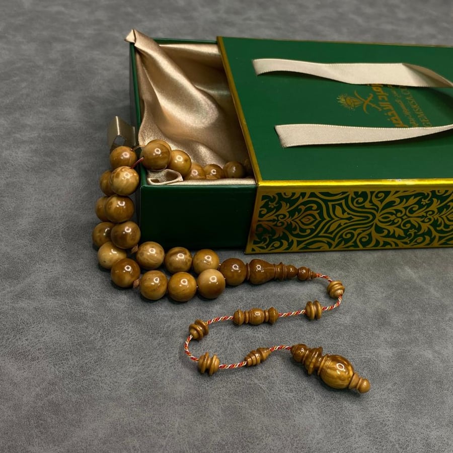 مسبحة كوك بلون بني مموه و تمليكة احترافية