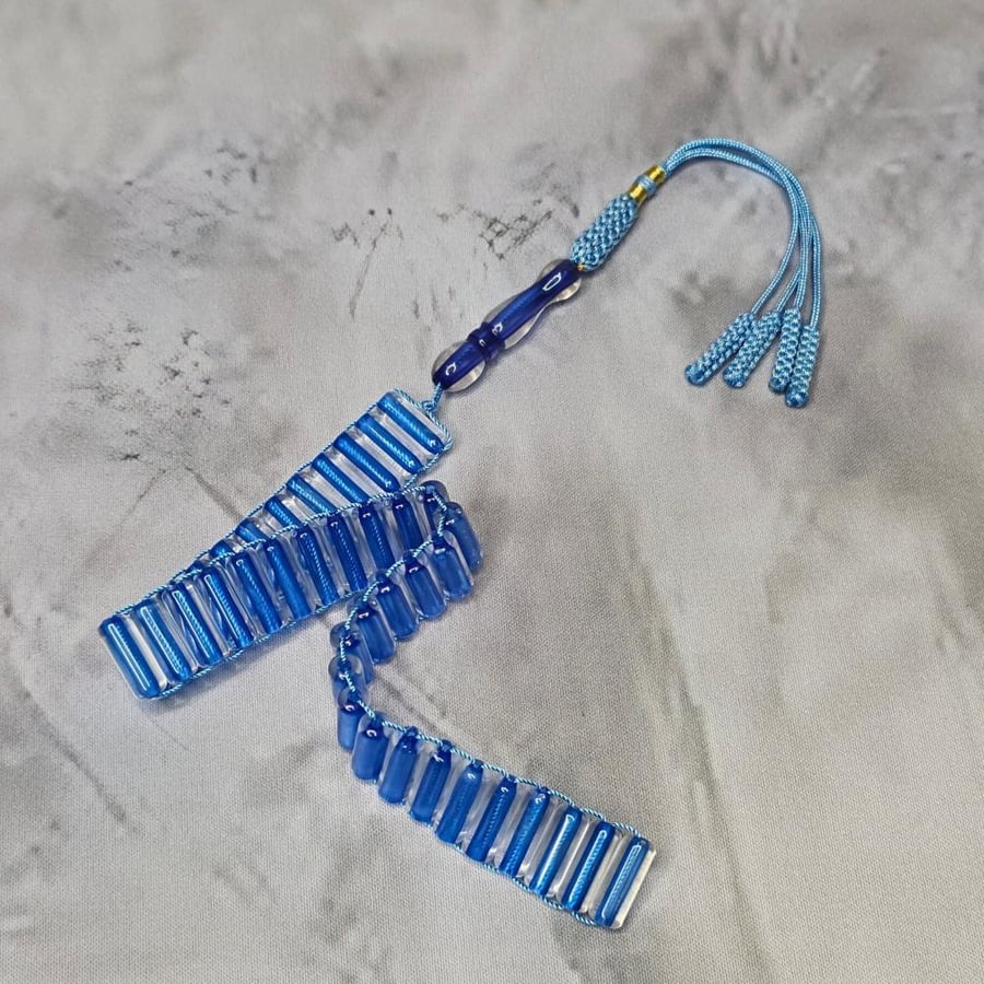 مسباح يوناني ازرق شفاف