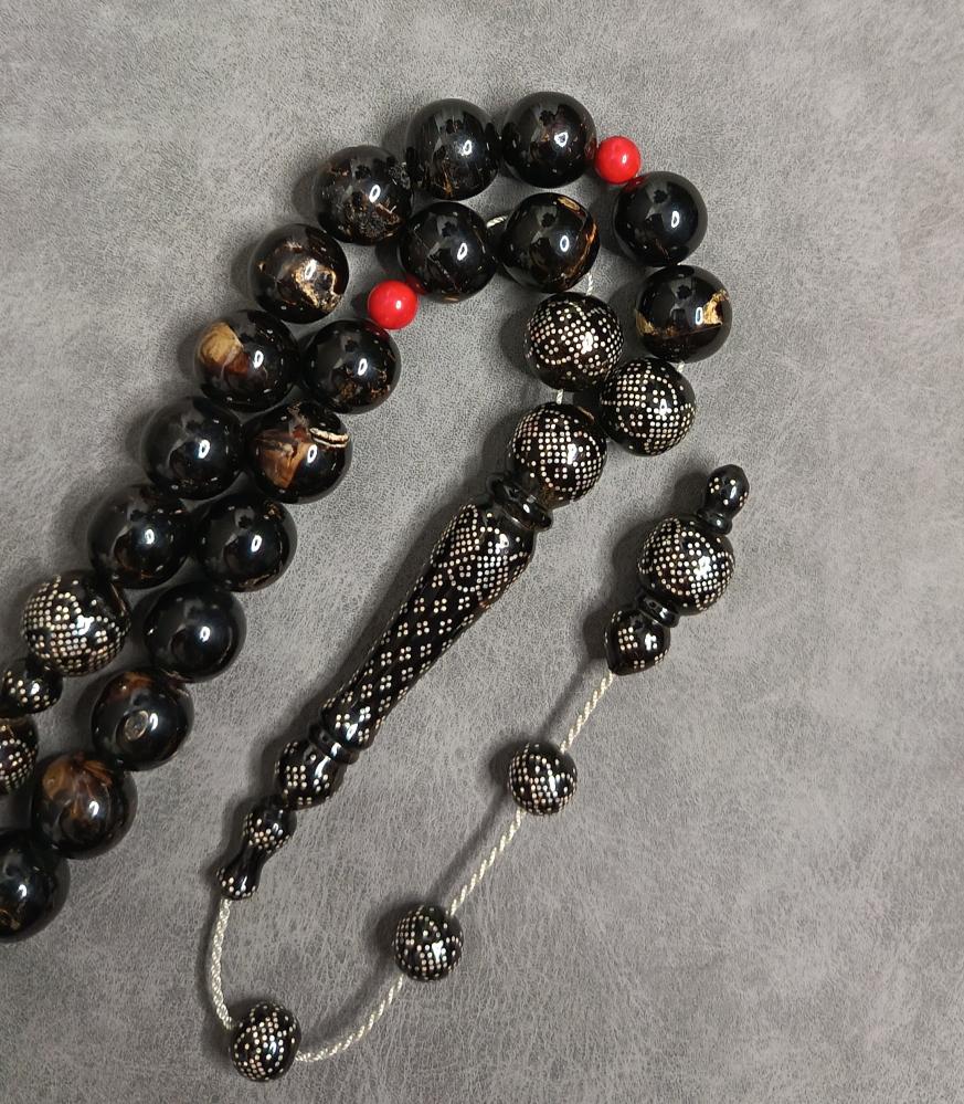 سبحة مرجان اسود Black coral rosary