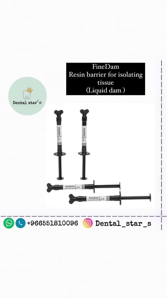 FineDam Resin barrier for isolating tissue (Liquid dam )