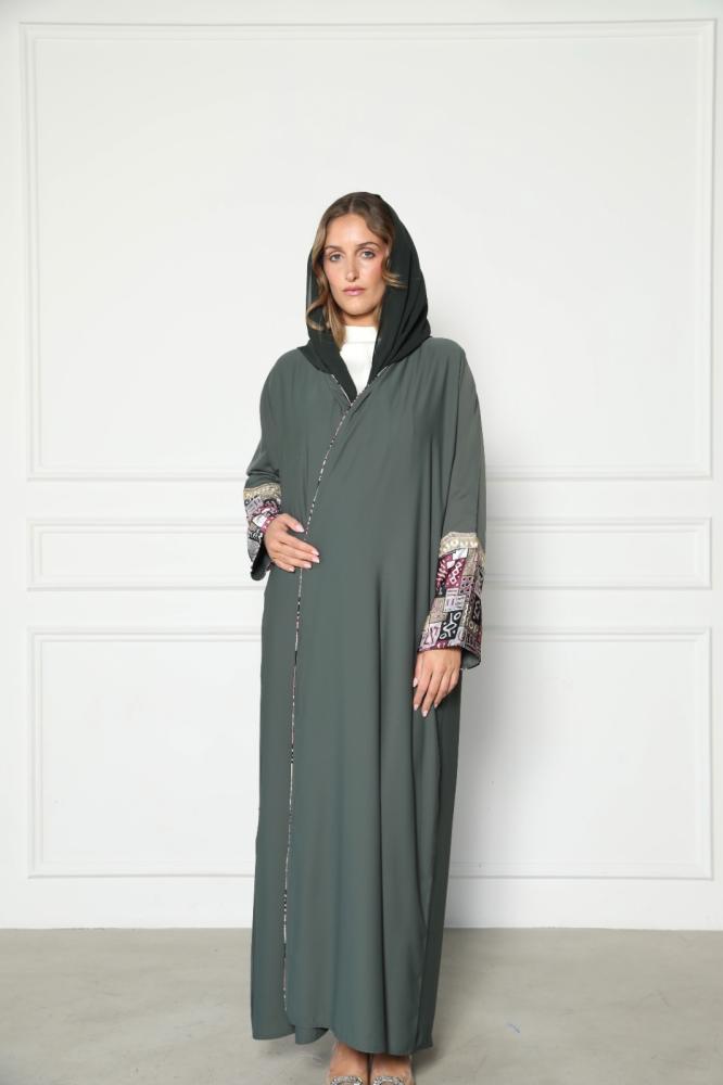 Crepe fabric abaya, Street model