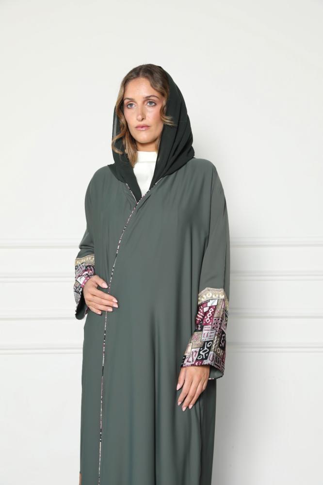 Crepe fabric abaya, Street model