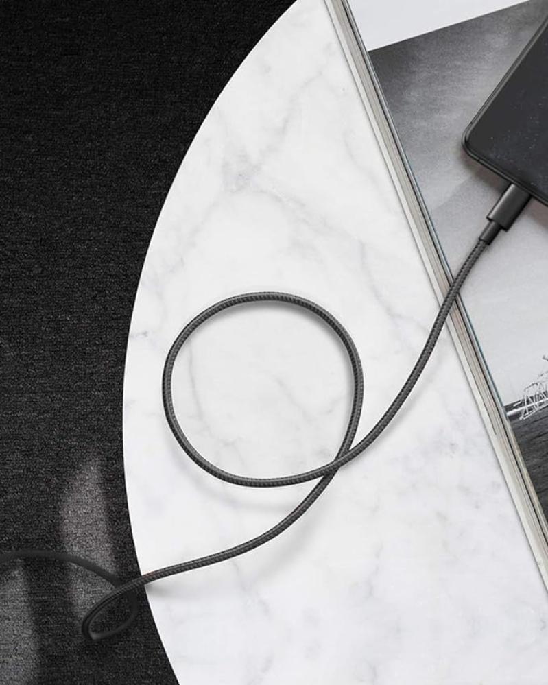 كيبل Anker القماشي Type-C إلى Lightning بطول 3 متر - 322 اللون أسود