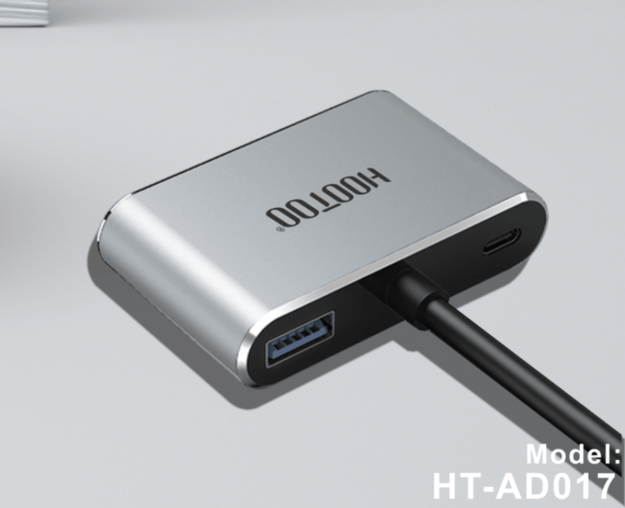 وصلة 4 في 1 من هوتو تايب سي الى HDMI و VGA عالي الجودة - HT-AD017