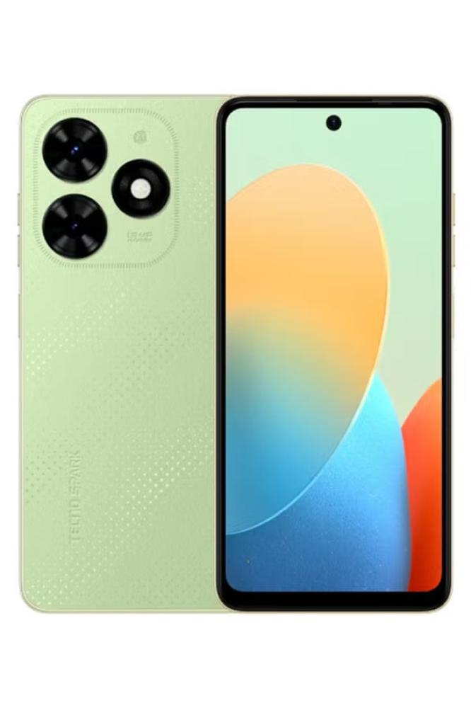 Tecno Spark Go 2024 phone, 2GB RAM, 64GB storage, green