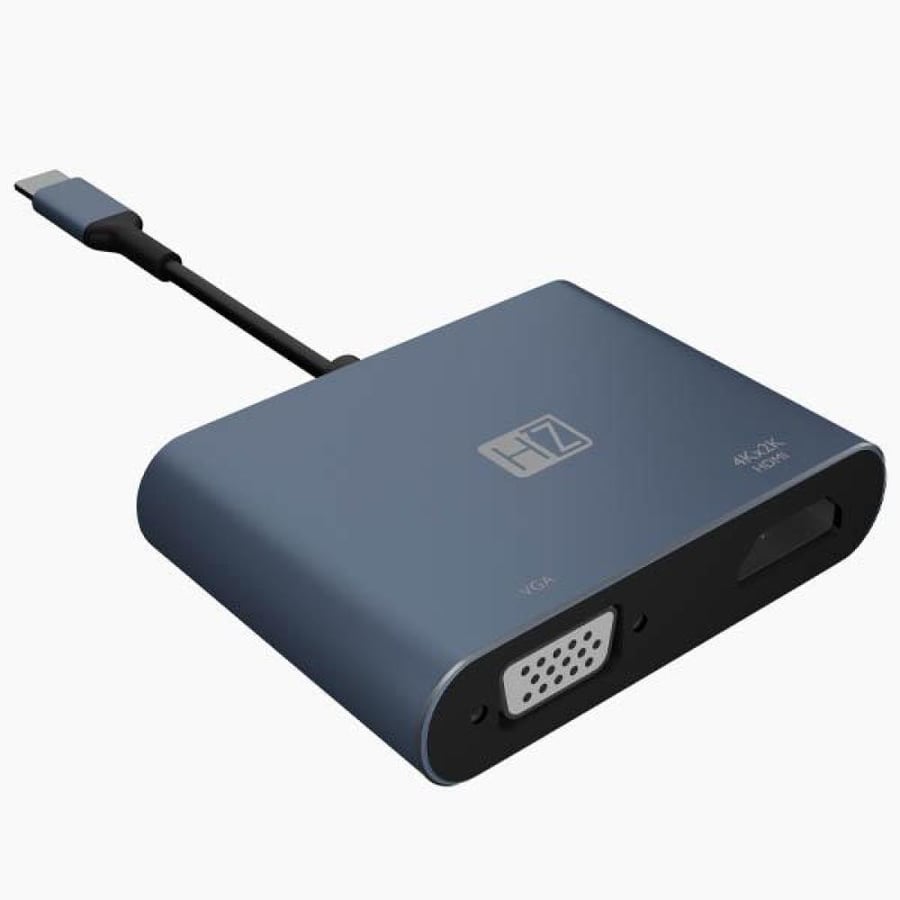 HZ 4K Type-C to 4K HDMI + VGA Multi Converter (ZT54)