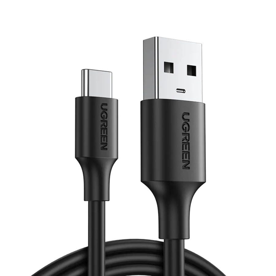 كابل يوقرين USB-A إلى USB-C للشحن السريع 3A بطول 2 متر – أسود