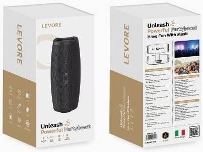 سماعة متنقلة لاسلكية من ليفوري  PARTYBOOST (LSM223-BK) اسود