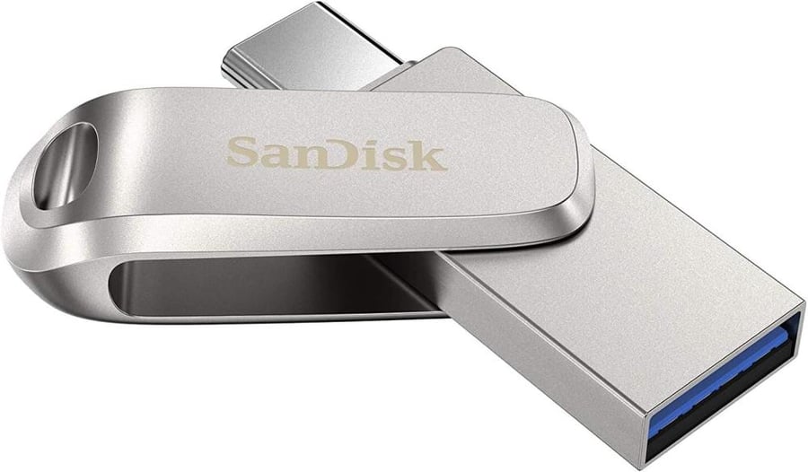 ذاكرة فلاش من سانديسك محرك أقراص مزدوج ألترا GO USB TYPE-C سعة 256جيجابايت