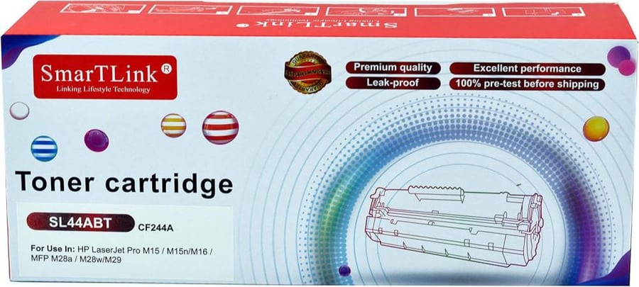 خرطوشة حبر 44A – CF244A أسود من SMARTLINK متوافقة مع طابعات HP LaserJet Pro