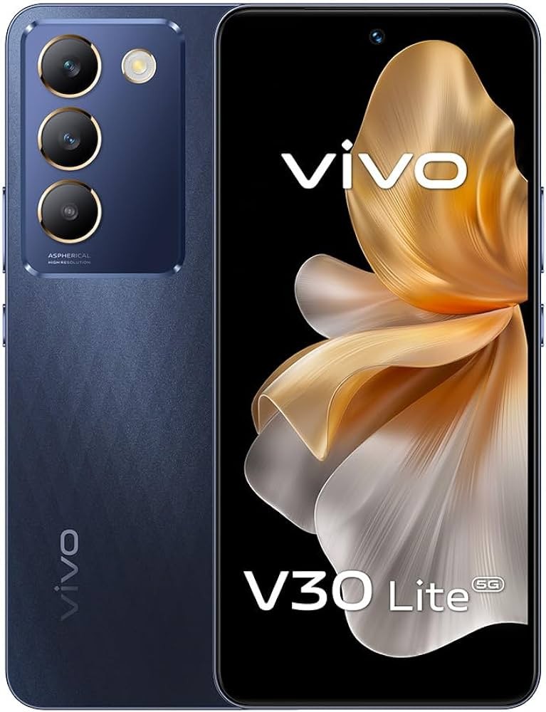 هاتف فيفو V30 لايت 5G بسعة 12 جيجابايت و256 جيجابايت أسود