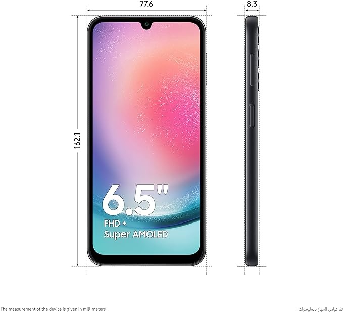 Samsung Galaxy A24 phone - 4GB 128GB - Black