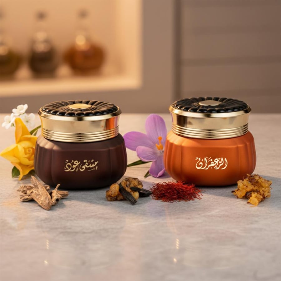 لبان الزعفران + لبان مسقى العود