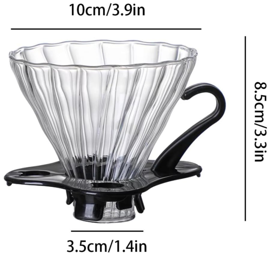 مجموعة قهوة صب زجاجية 300-600مل