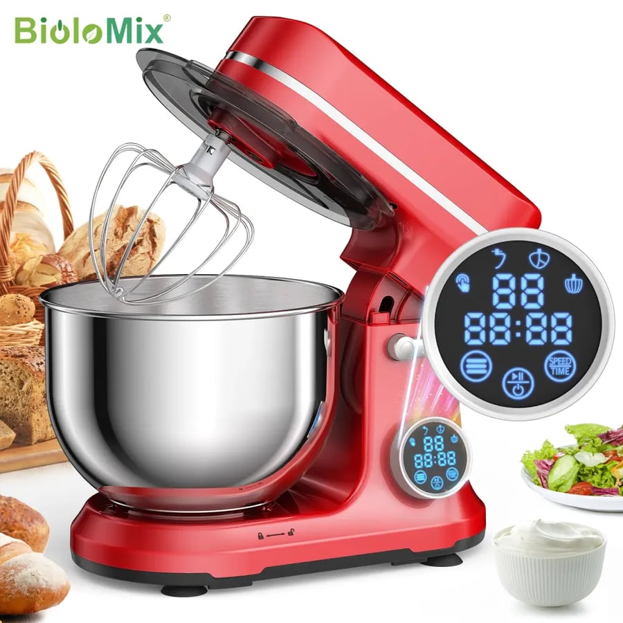 خلاط BioloMix كهربائي 1200 وات 11 سرعة مع شاشة OLED