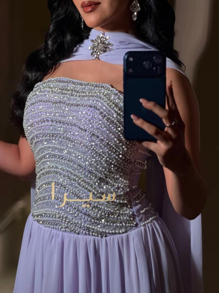 فستان سهره  مع شال