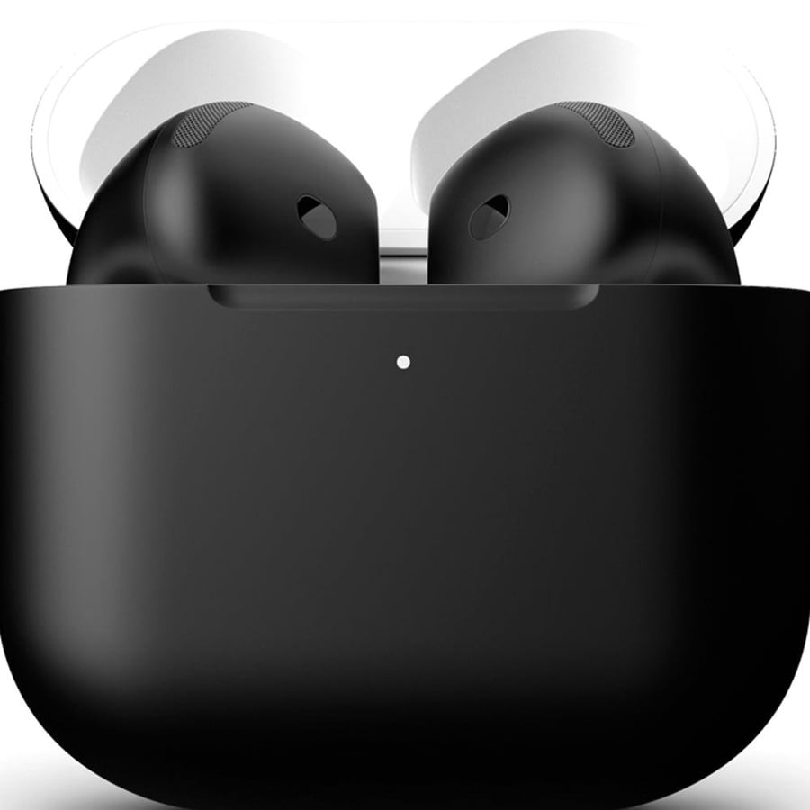 APPLE - آبل ايربودز الجيل الخامس 5 جديد ملونه -  لون اسود مطفى