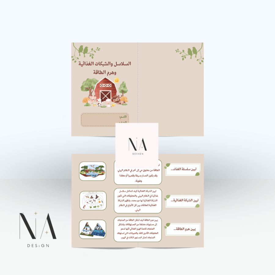 السلاسل والشبكات الغذائية وهرم الطاقة سادس
