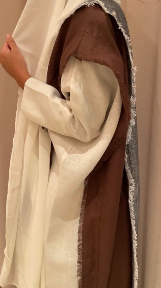 Abaya linen with 3 colors