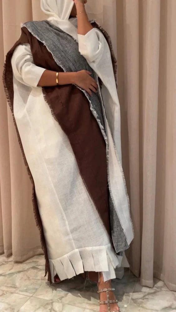 Abaya linen with 3 colors