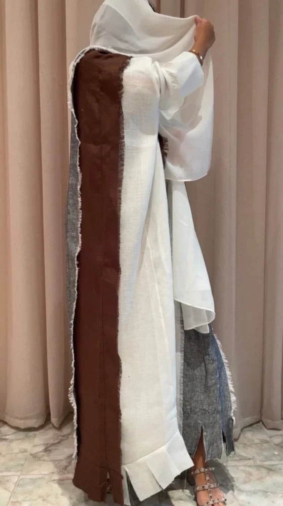 Abaya linen with 3 colors