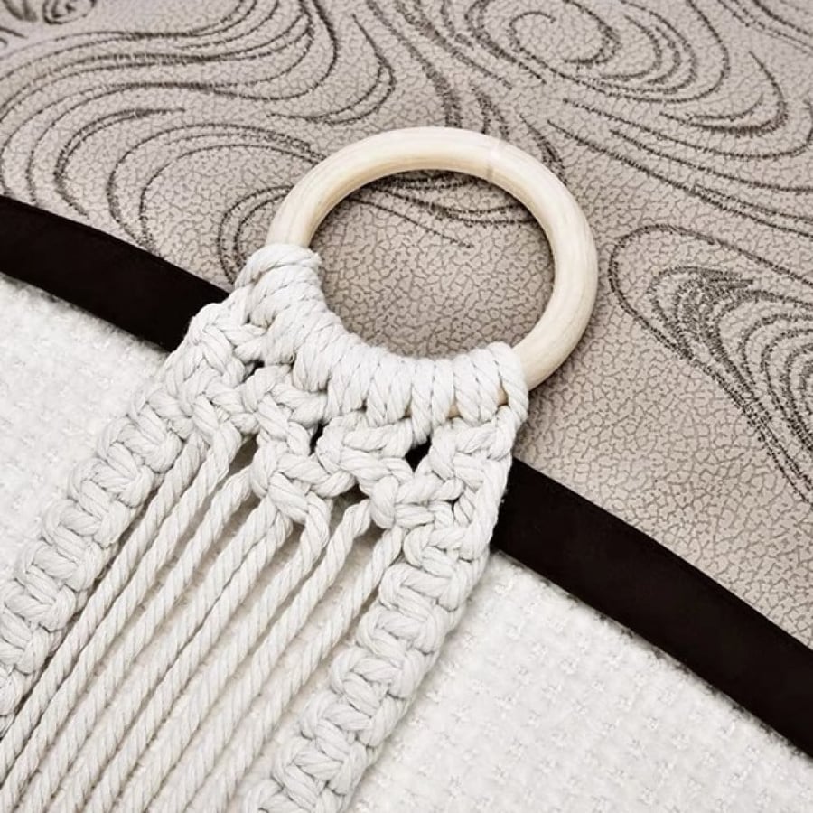 Embroidery pillow, simply creative, beige color