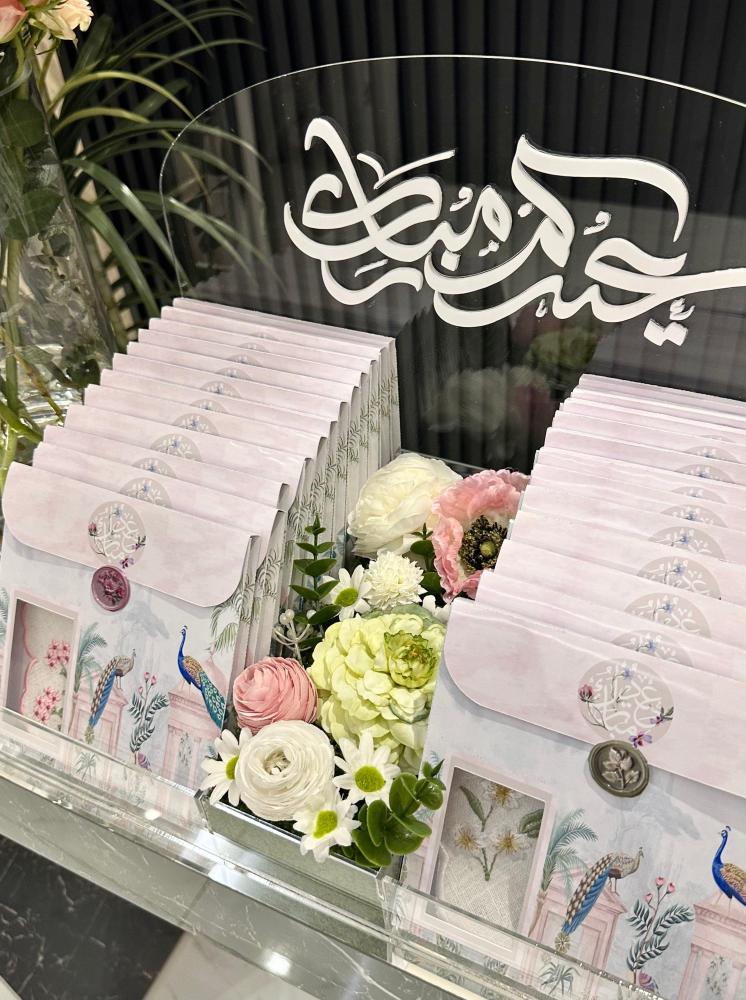 توزيعات العيد ( كوسترات أكواب مطرزة ) بالحبة