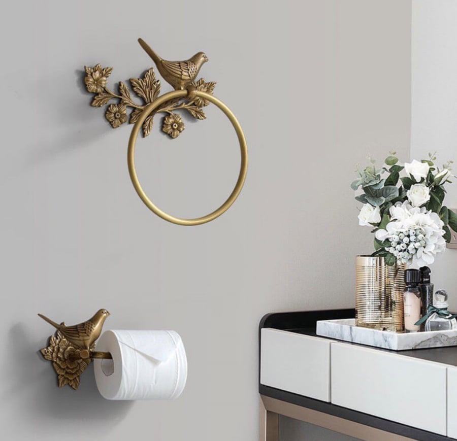 3-piece bathroom wall hanging set accessory