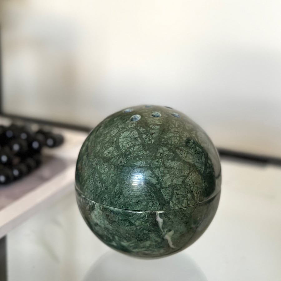 مبخرة كرة الرخامية لون اخضر