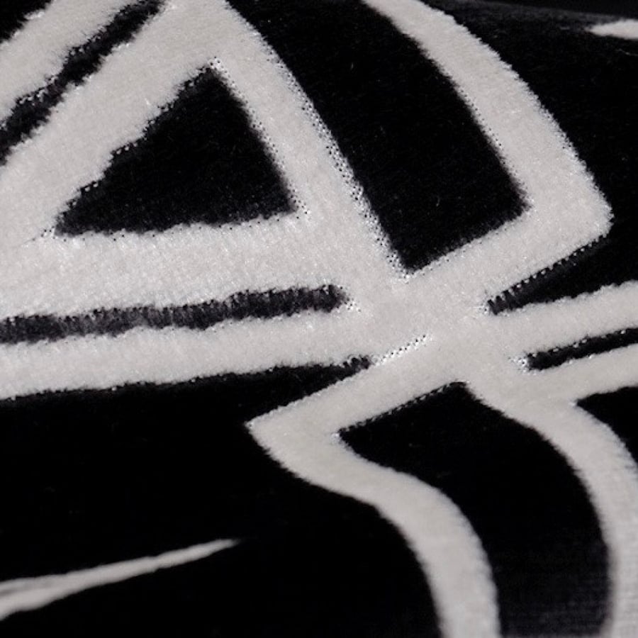 Black and white geometric design cover cushion