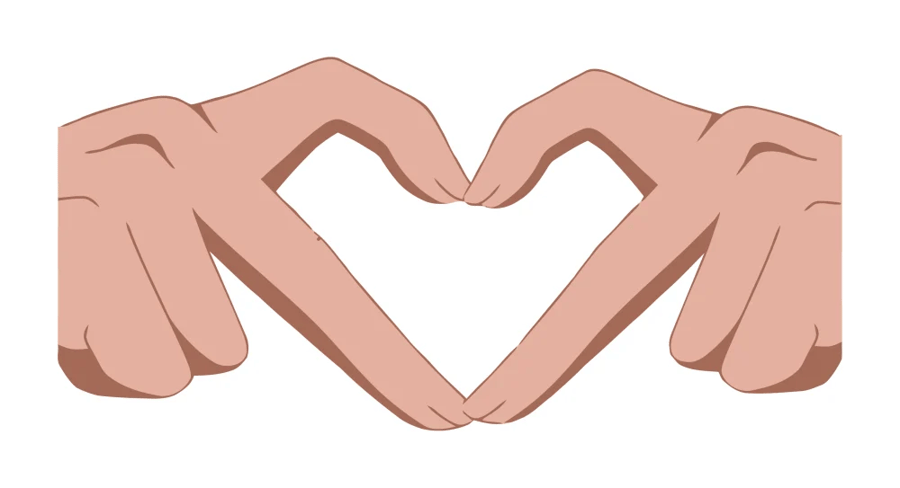 Heart sticker