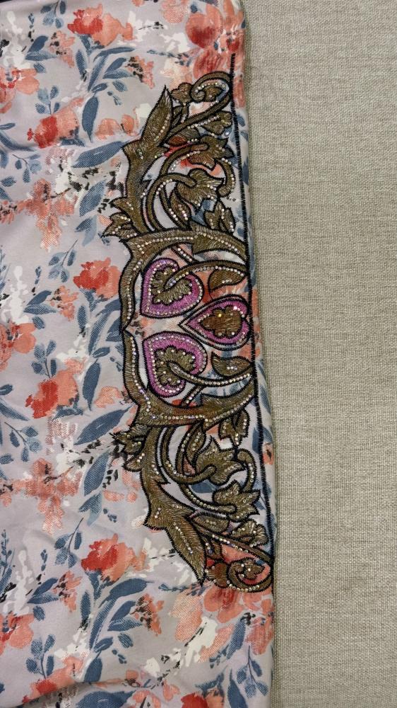 Indonesian silk fabric without embroidery
