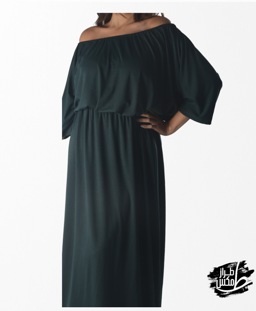 Maxi Comfy long sleeves Dress Green