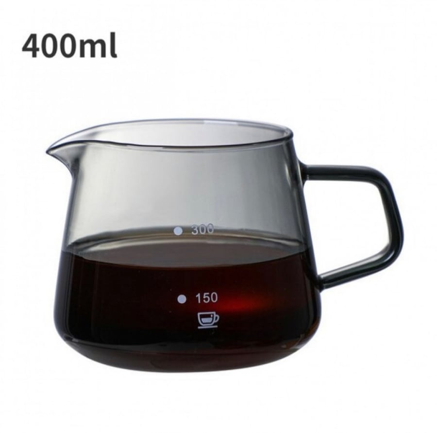 سيرفر V60 - زجاجي اسود داكن 400 مل | V60 Server Black