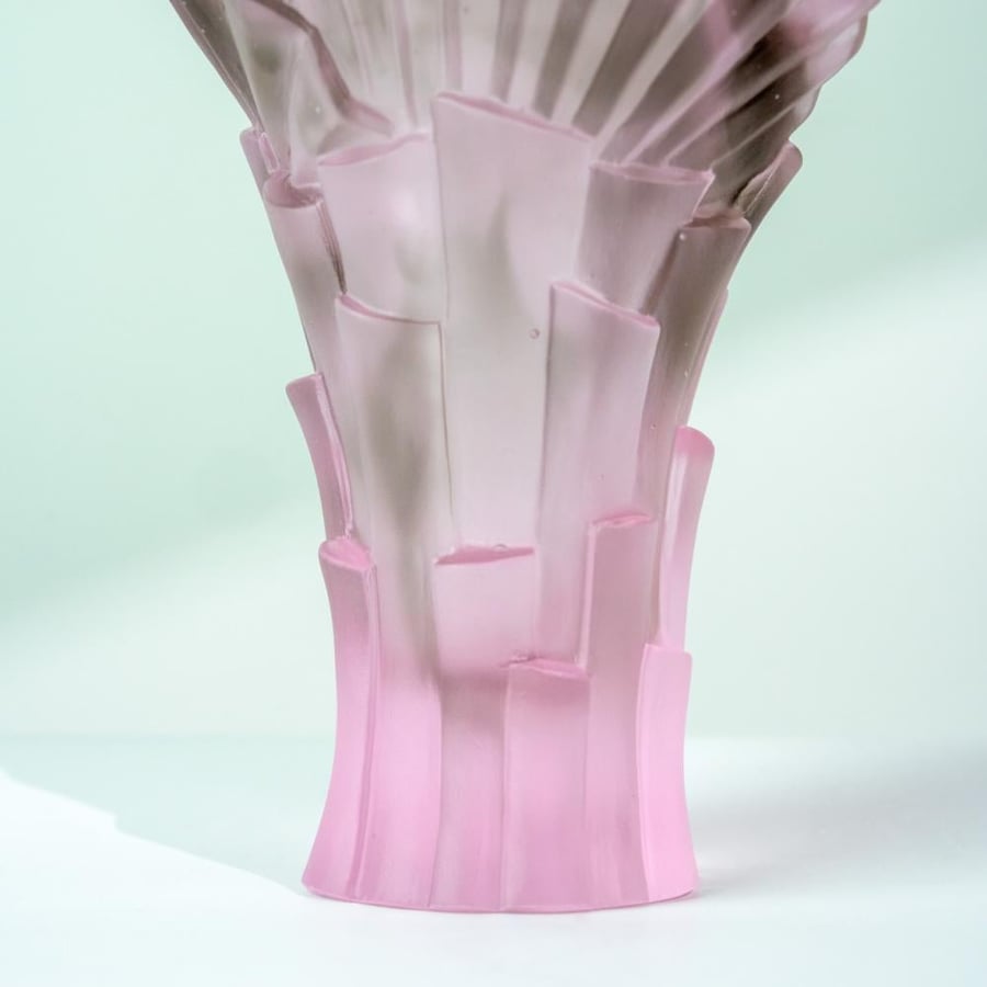 فازة كرستال صغيرة (بامبو) - Small Crystal Vase (Bamboo)