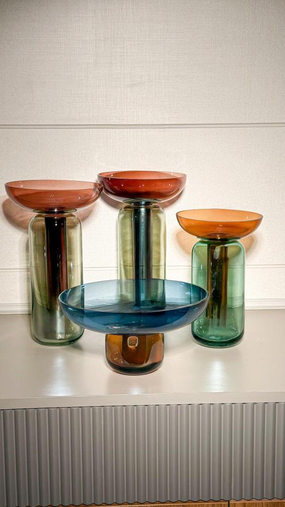 وعاء تقديم زجاج وسط - Medium Glass Serving Plate
