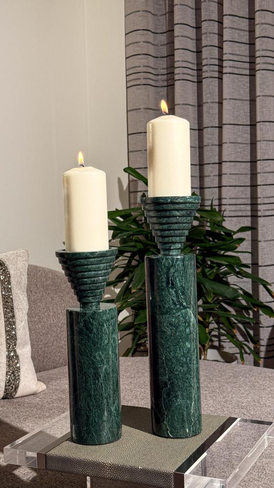 شمعدان رخام كبير - Large Marble Candleholder