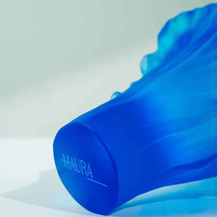 فازة كرستال صغيرة (أزرق) - Small Crystal Vase (Blue)