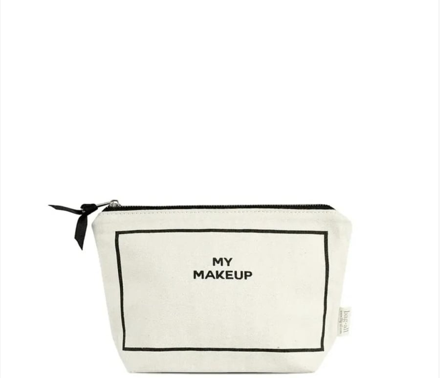 Makeup Bag with a smile phrase