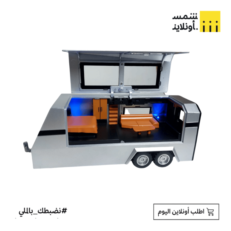 سيارة حديد روز رايز مع مقطورة رحلات