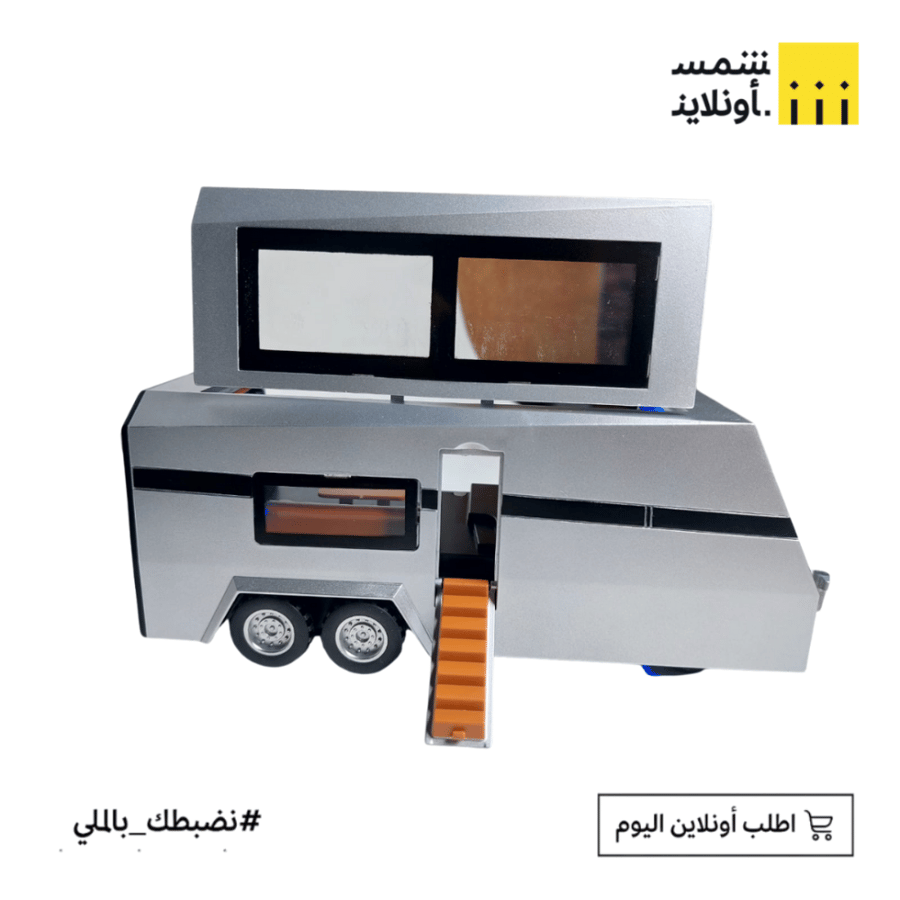سيارة حديد روز رايز مع مقطورة رحلات