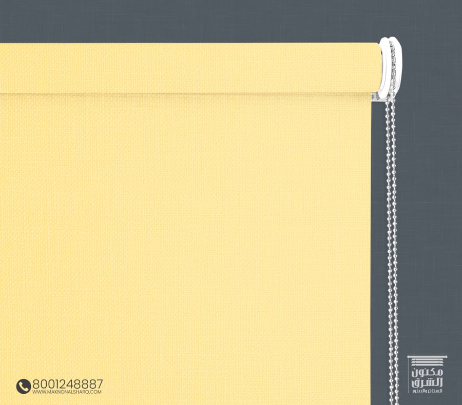 Roller blinds Plus blackout fabric light yellow BC-1024