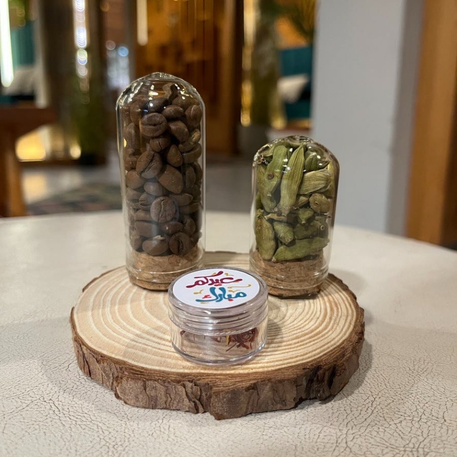 5 luxurious distributions containing saffron, cardamom, and coffee