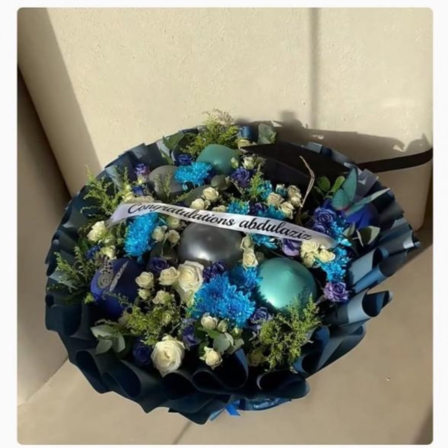 Large graduation bouquet