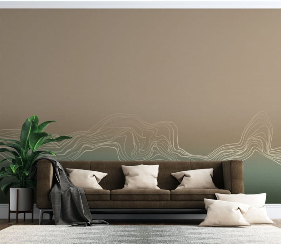 ورق جدران بتصميم نسيج من الخيوط GW301240