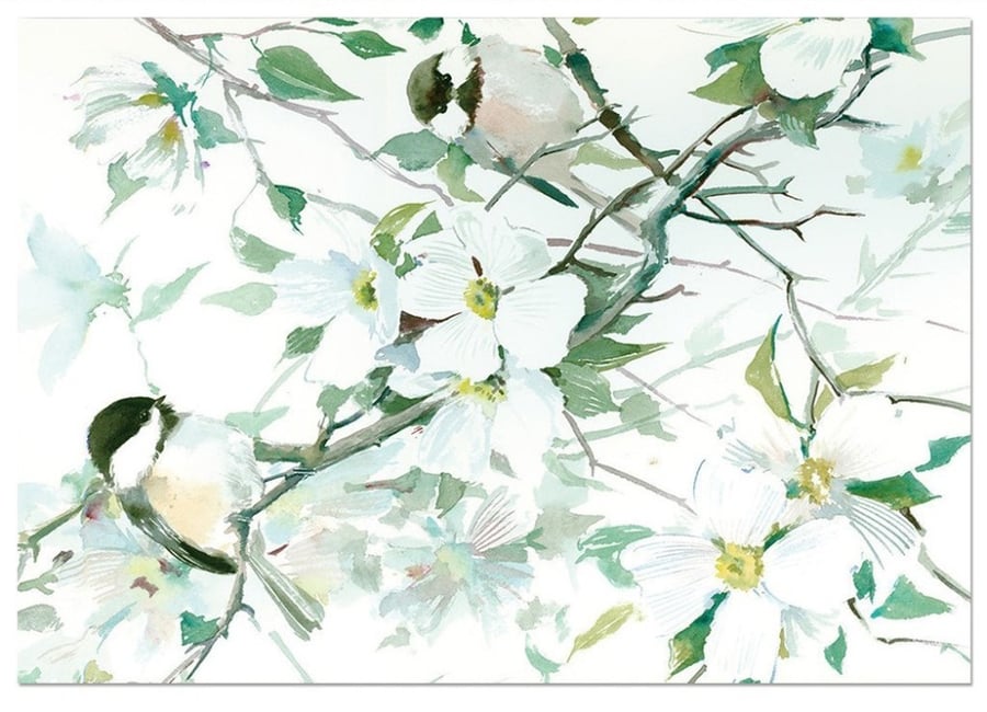 Wallpaper with flower design F2401-6405