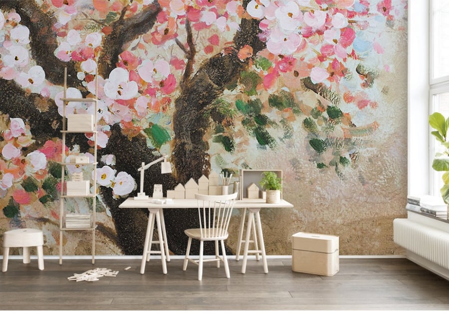 Wallpaper with floral design F2401-1275